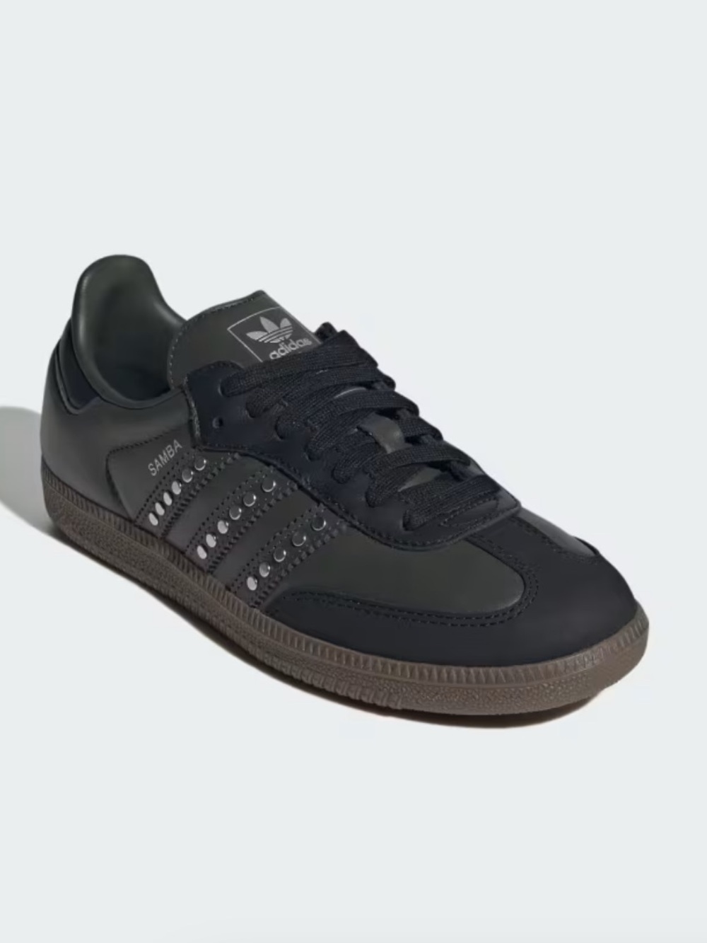 Adidas ICONIC SAMBA SHOES WITH PREMIUM MATERIALS AND METALLIC DOT 3-STRIPES 9.5 - Picture 2 of 16
